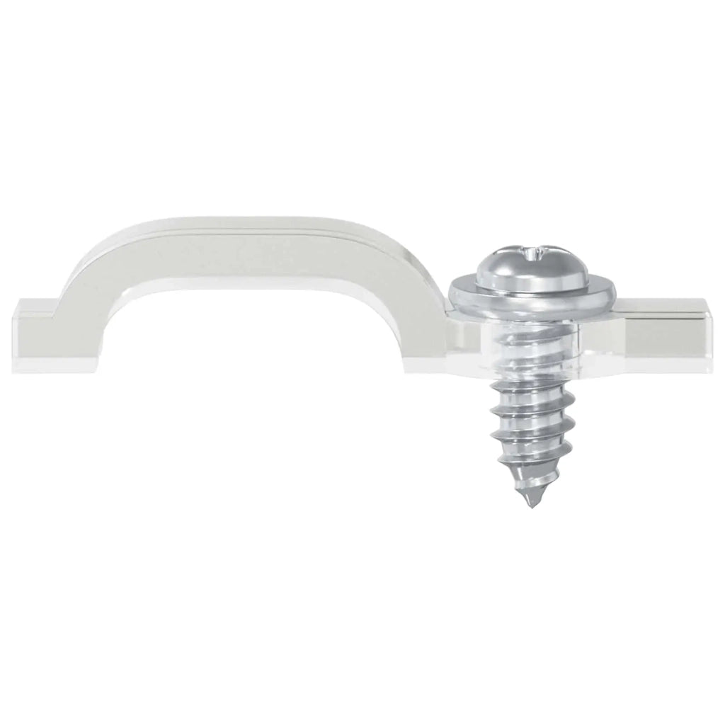 Clip per Striscia LED 12 pcs Trasparente 23,8 x 7,3 x 4,3 mm 864930