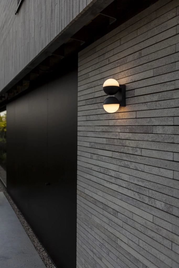 Applique esterna LOOMA LED doppia sfera IP54 Lutec