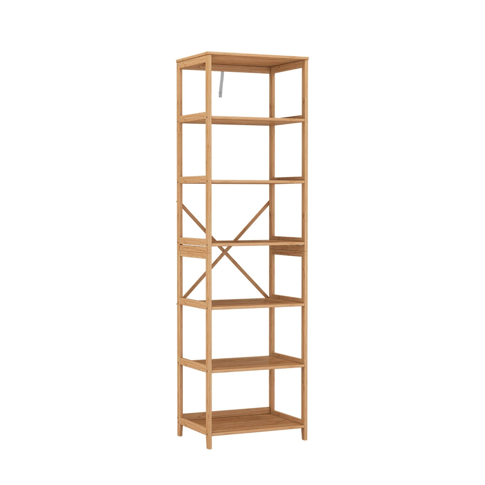 Vicco Scaffale Bambù 48.3 x 166.5 cm con 7 scomparti