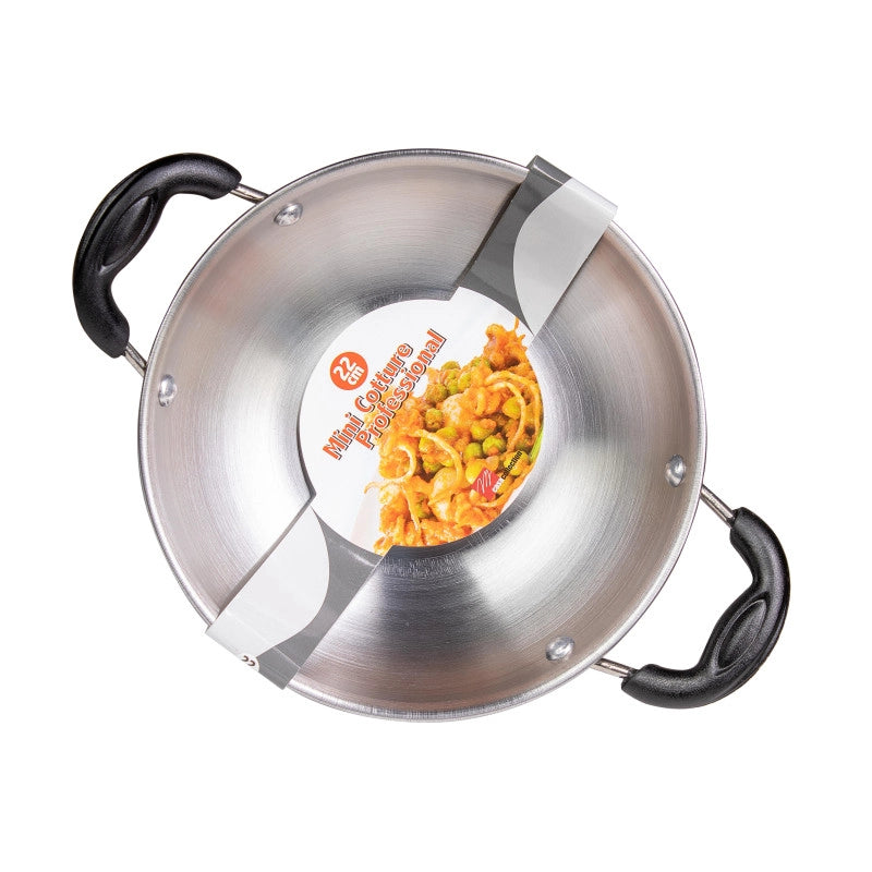 Set di 6 Tegame 22 Cm 2 Manici Inox