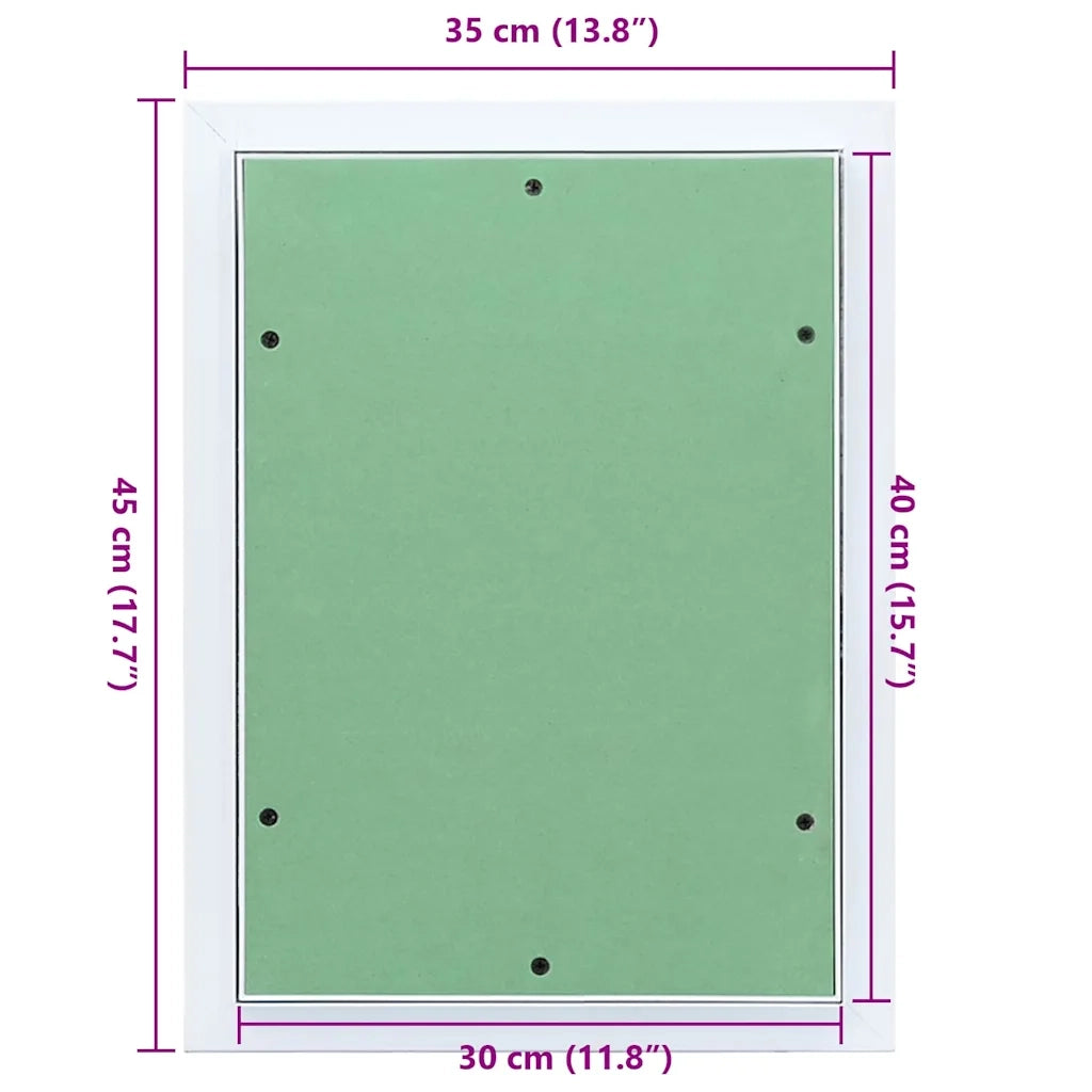 Pannello di Accesso Verde e Argento 35 x 45 cm 4018458