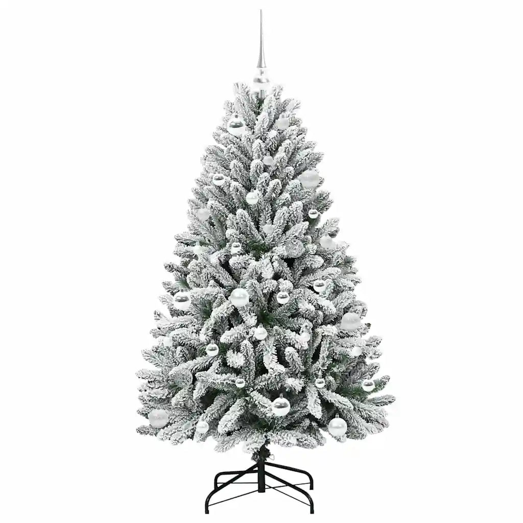 Albero di Natale artificiale con 150 LED Verde e Bianco 150 cm 3395744