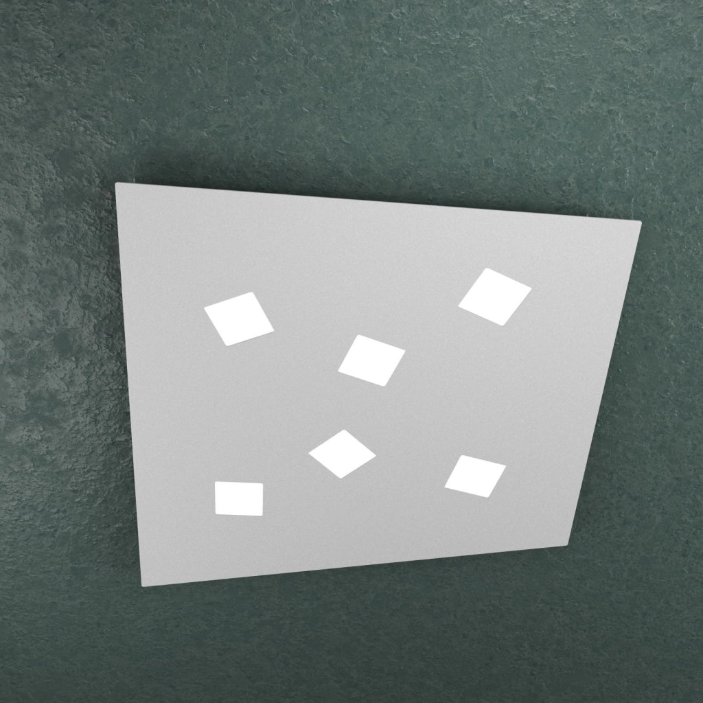 NOTE APPLIQUE-PLAFONIERA 6 LUCI GRIGIO 1140-6-GR