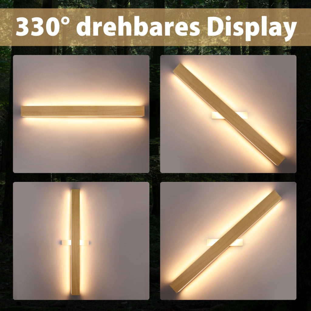 ZMH Lampada da parete a LED per interni da 100cm e 36W moderna con design su e giù per corridoio