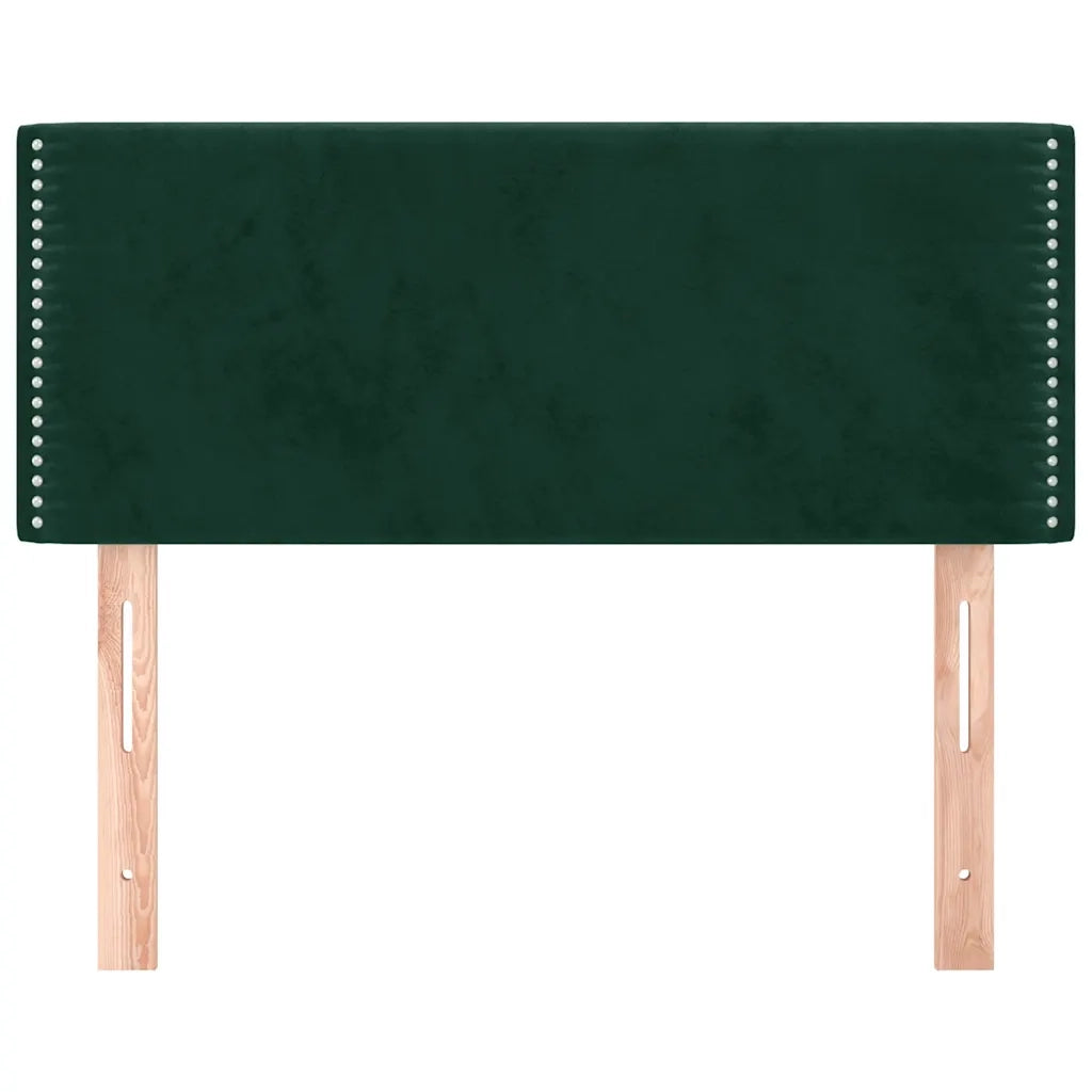 Testiera Verde Scuro 80x5x78/88 cm in Velluto 345881