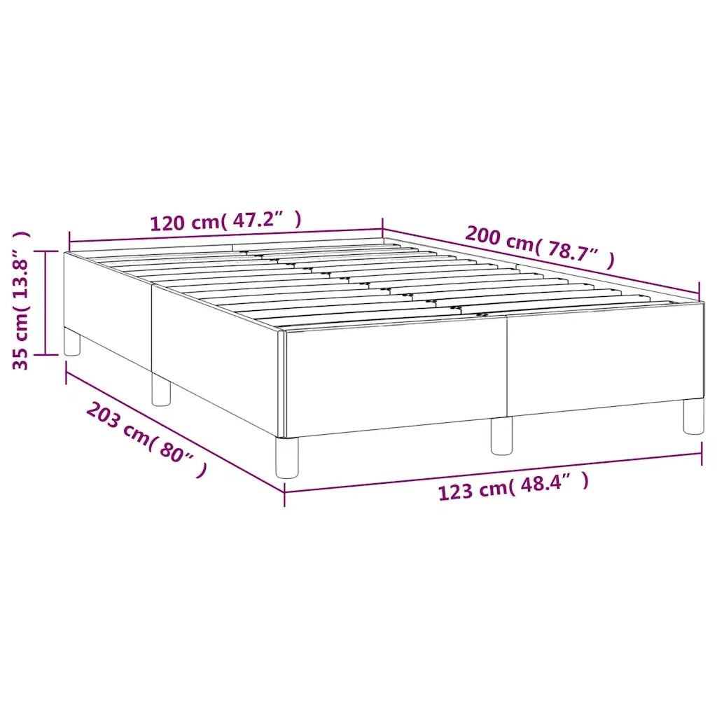 Giroletto senza Materasso Verde Scuro 120x200 cm in Velluto 347315