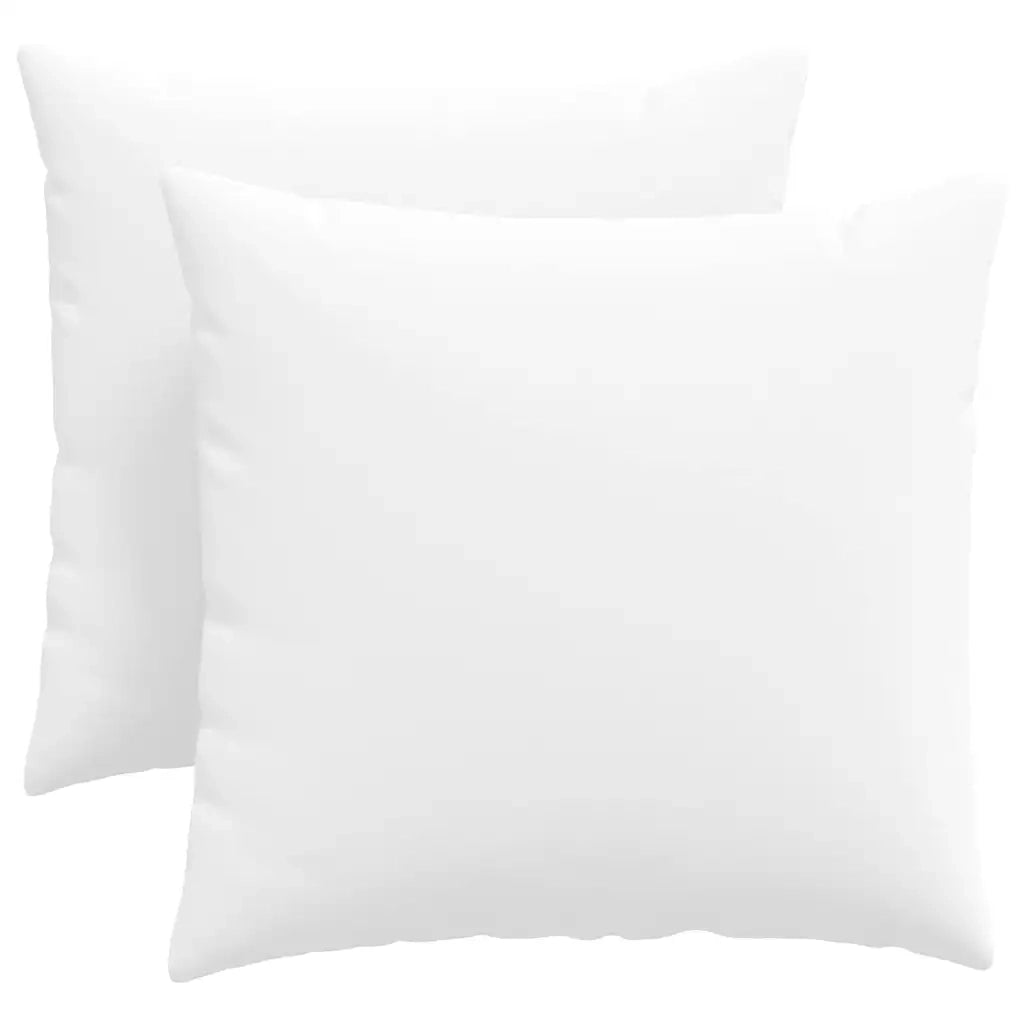 Cuscini da Divano 2 pz-Set di 2 Cuscini per Sofa Bianco 45 x 45 cm Tessuto
