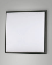 Desdy Plafoniera LED Quadrata 30W 3000K IP54 Struttura in Alluminio e Policarbonato Nero 300x300x50mm Codice Prodotto 3314-65-101
