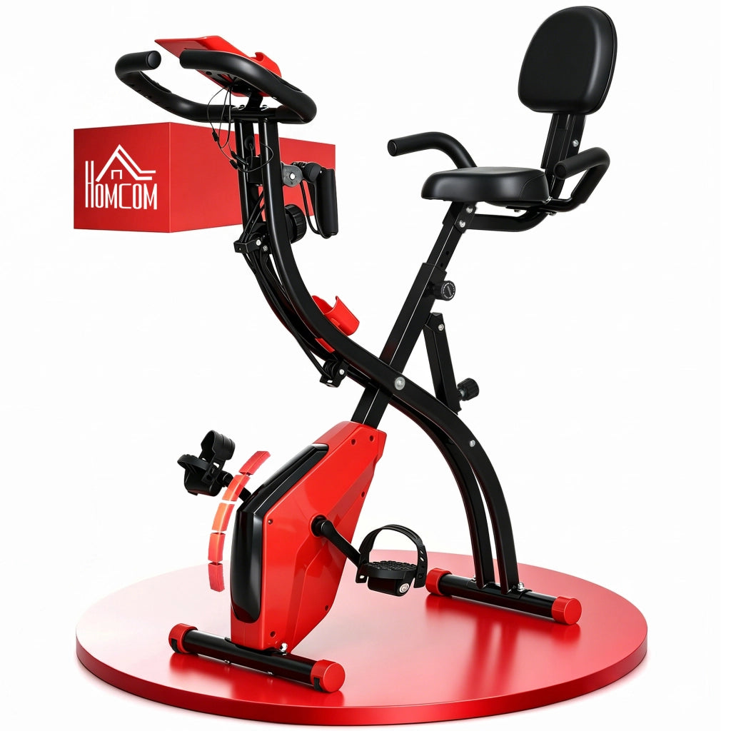 Cyclette Pieghevole 2 in 1 ¨C Minimal ¨C Rosso