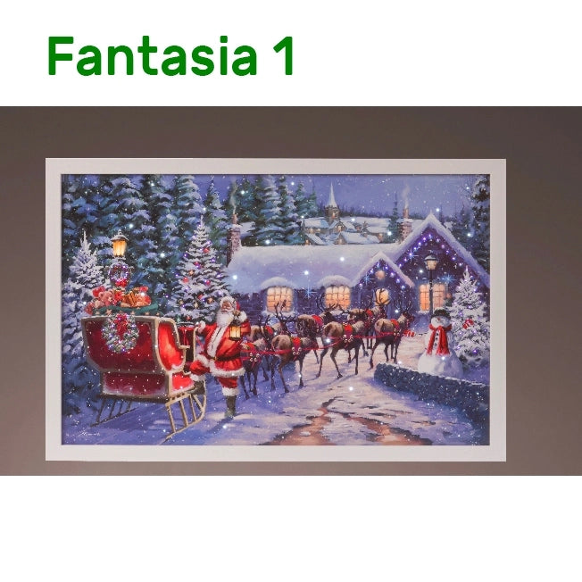 Quadro con personaggi di natale a scelta Kaemingk