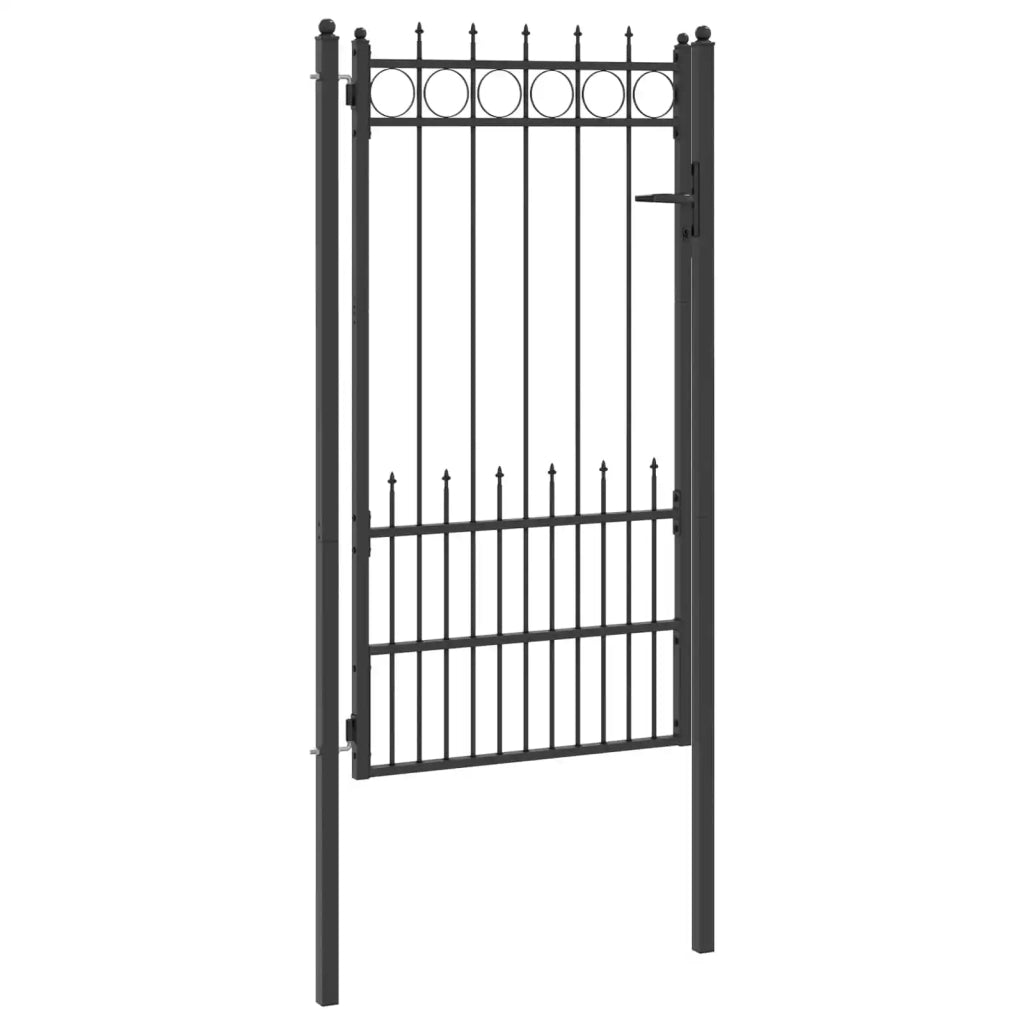 Cancello per recinzione HORST Acciaio Nero Bloccabile 42034072