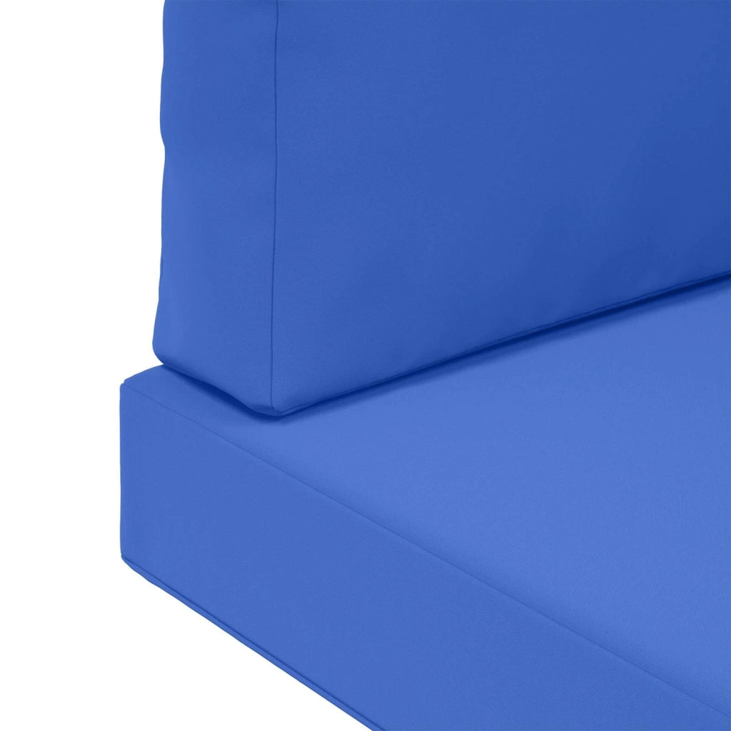 Cuscino per divano da esterno 3 pz | Cuscini per sedie Blu Reale Poliestere