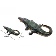 Trade Shop - Coccodrillo Per Acquario Alligatore Miniatura Ornamento Decorazione Fiume 71538 -