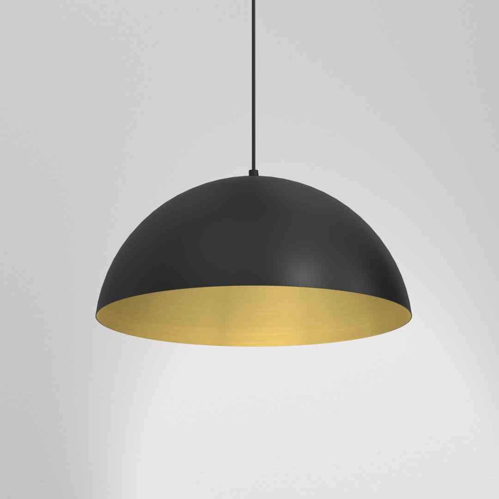 Lampadario a sospensione Milagro Beta MLP7973 nero oro