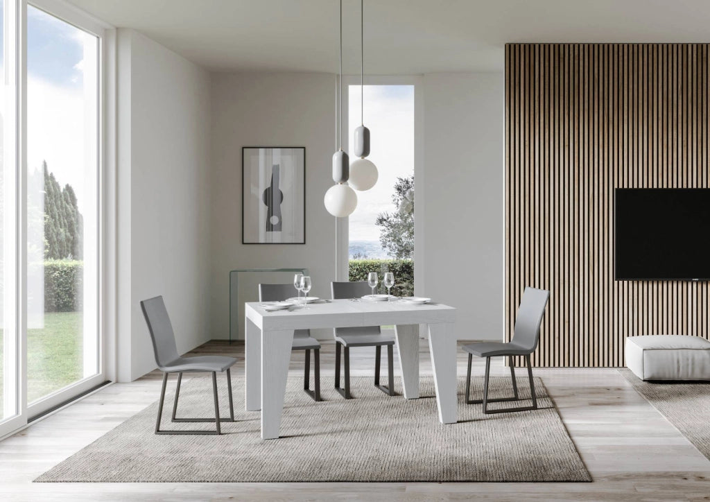 Tavolo allungabile 90x140/244 cm Naxor Bianco Frassino