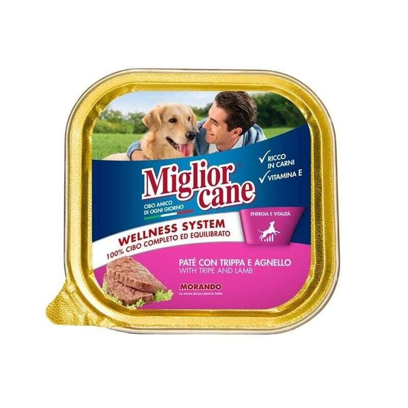 MIGLIOR CANE PATE' CON TRIPPA E AGNELLO 300 GRAMMI