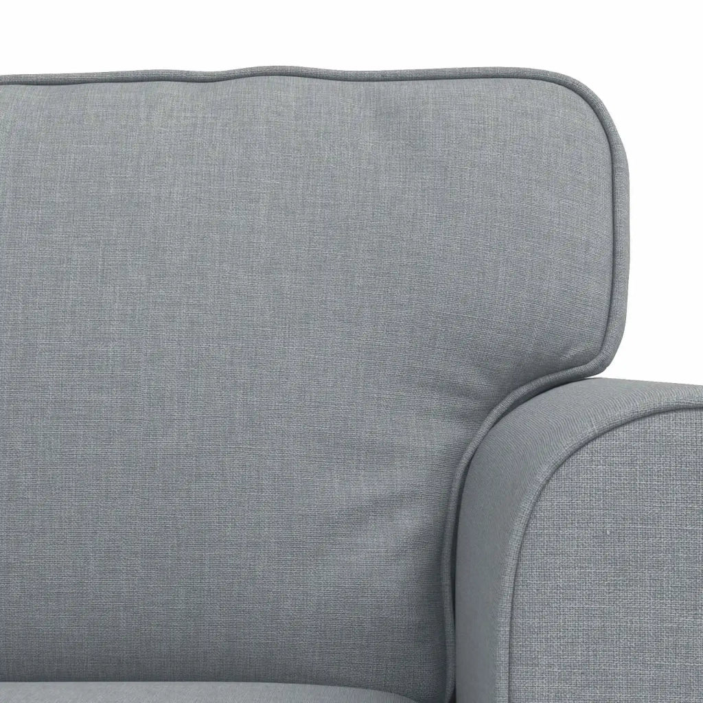 Set di divani 2 pcs Grigio chiaro 215 x 82 x 80 cm Tessuto 3407574
