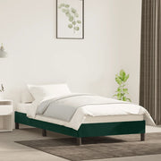 Giroletto senza Materasso Verde Scuro 80x200 cm in Velluto 346943