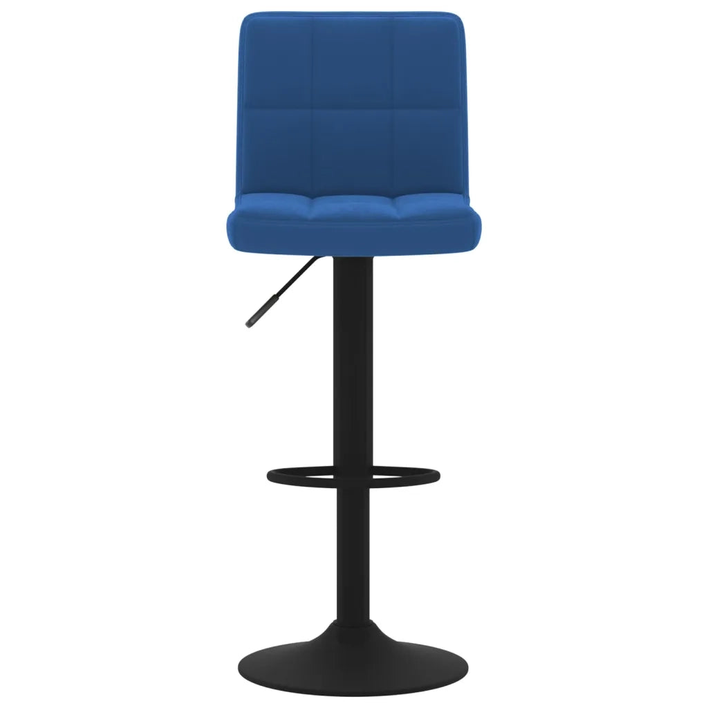 Sgabelli da Bar 2 pz Blu in Velluto 334309