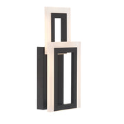Applique moderna geometrica nera LED 20W Inizio Quintiesse