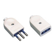 SET SPINA E PRESA 10A BIANCHE 2 POLI CON TERRA
