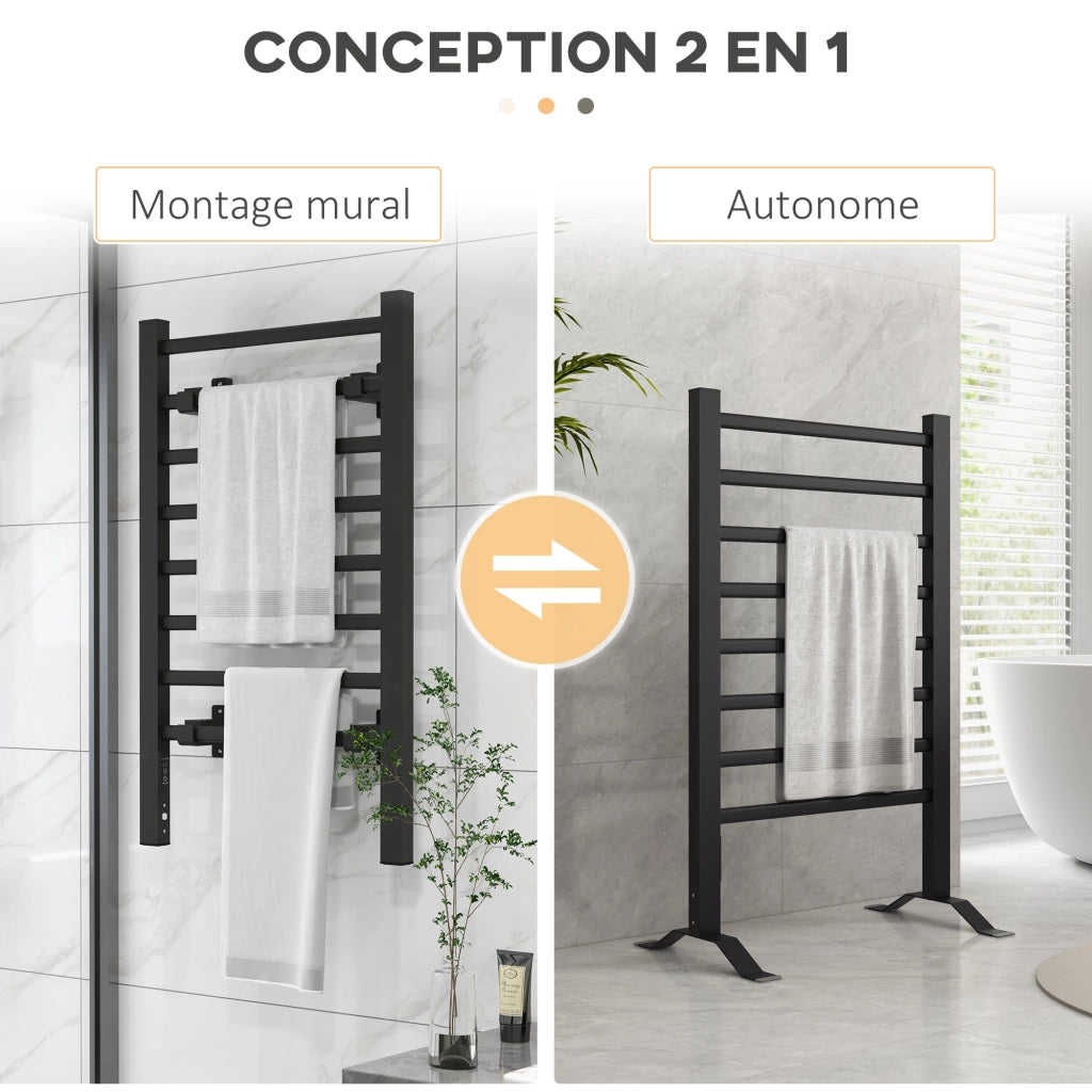Asciugamani elettrico a parete ¨C zephmum ¨C 53x35x90cm nero