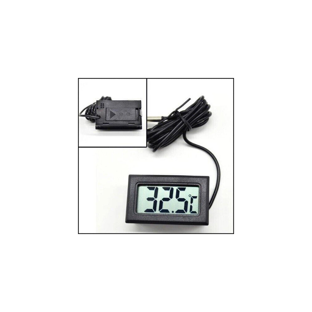 Trade Shop - Termometro Digitale Display Lcd Con Sonda Misura Temperatura Interna Ed Esterna -