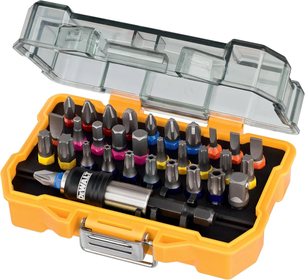 DEWALT  Set da 32 pezzi di avvitamento ad alte prestazioni con custodia rigida extra piccola DT7969-QZ