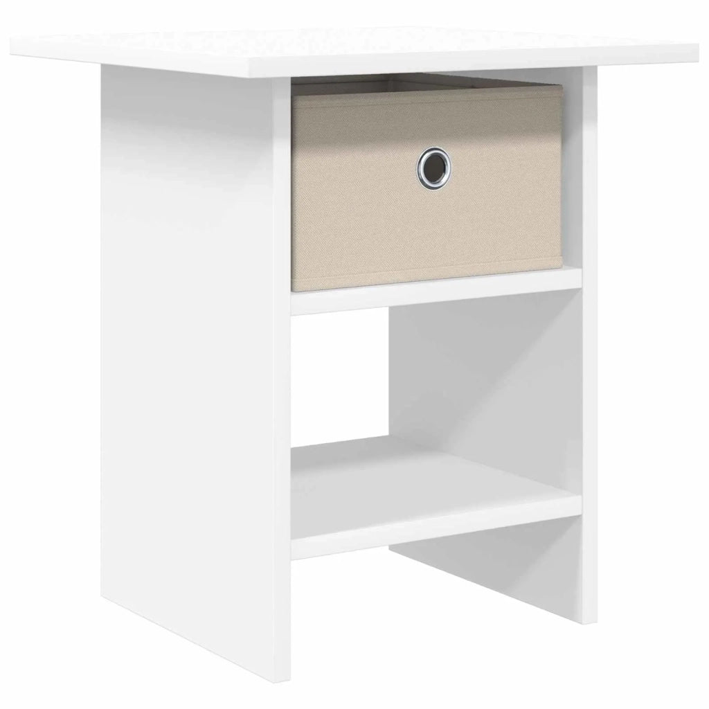 Comodino | Armadio da Notte | Mobiletto da notte con cassetto Bianco 41 x 40 x 45 cm Legno multistrato