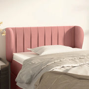 Testiera ad Orecchio-Testata con Orecchie Nera 93x23x78/88 cm in Velluto 731008