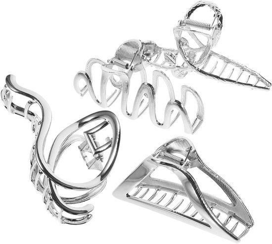 Set di 4 spille per capelli per donne con clip per fotocamera