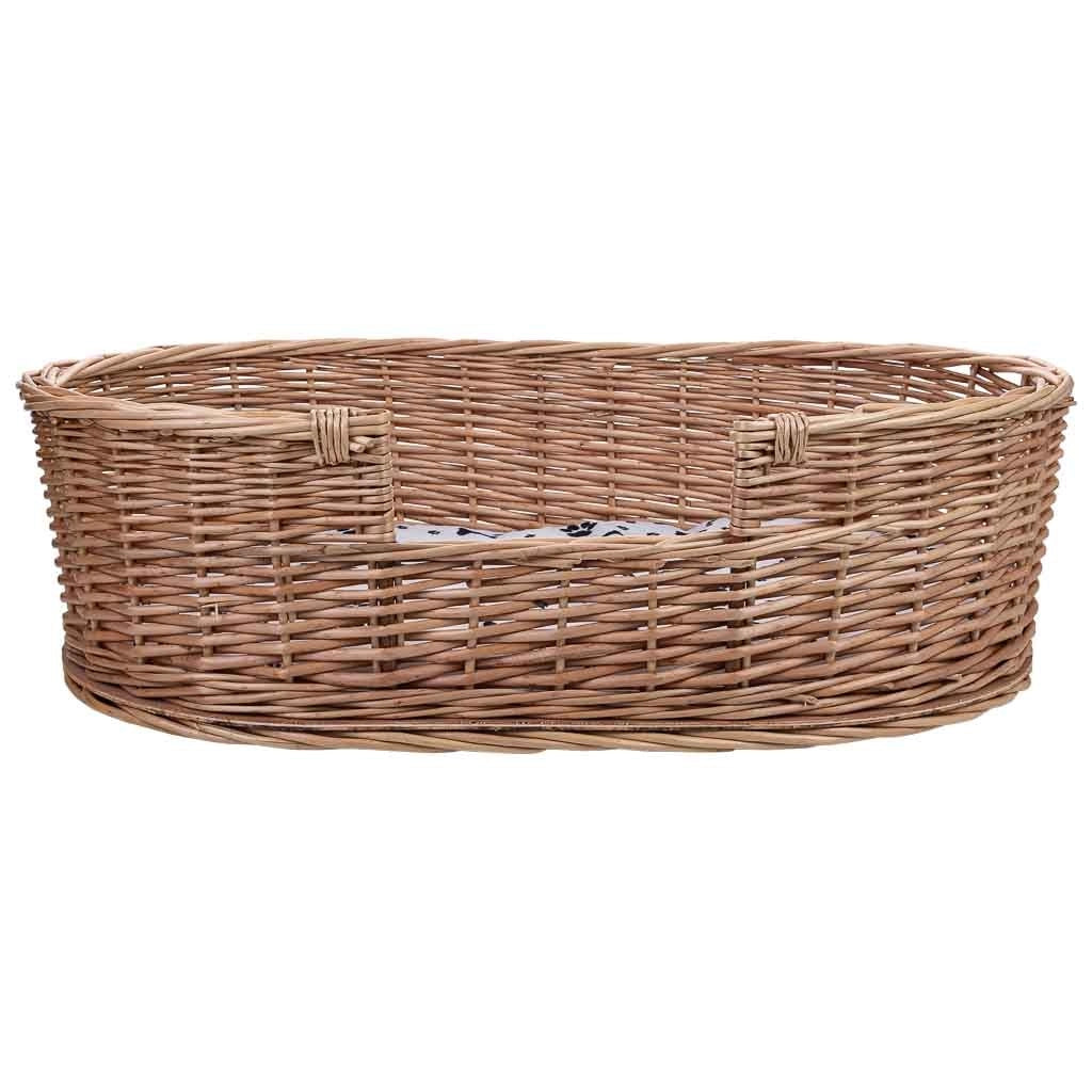 Cuccia in vimini per animali 80x50x15/23h cm