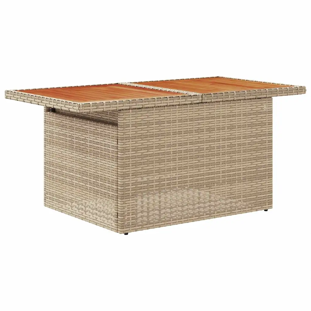 Set Divano da Giardino 7 pcs Beige Poly Rattan 3358774
