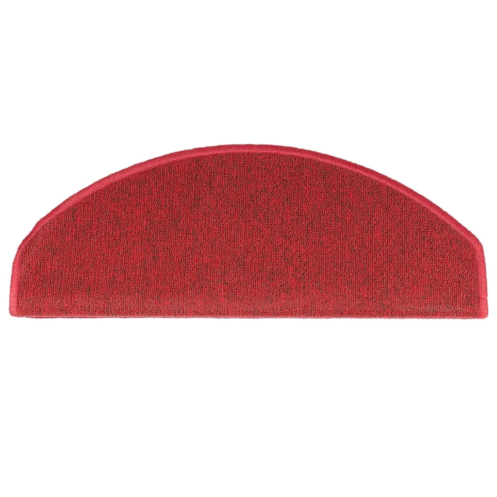 Tappetini per scale 10 pz 65x24x4 cm Rossi Semicircolari Grandi 149761