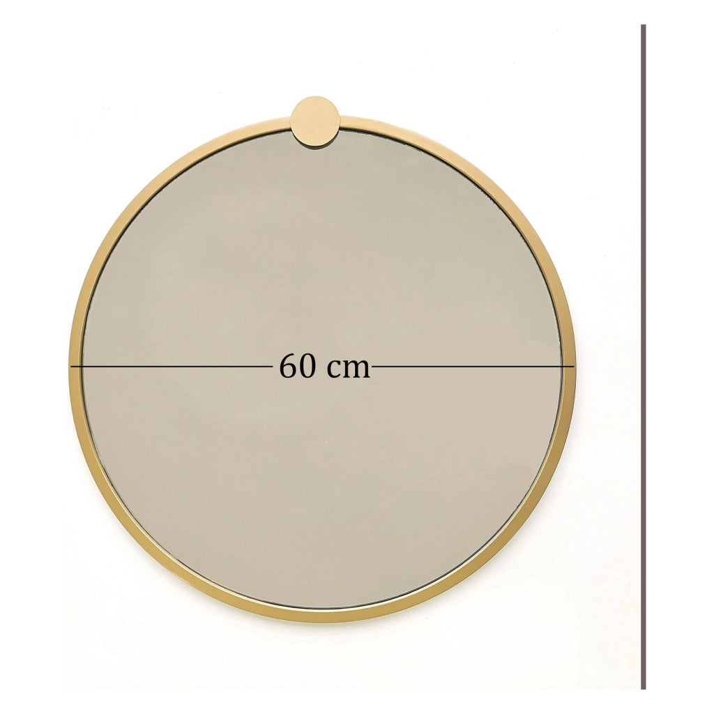 Corti, Specchio Forma Rotondo, 60x60h cm oro