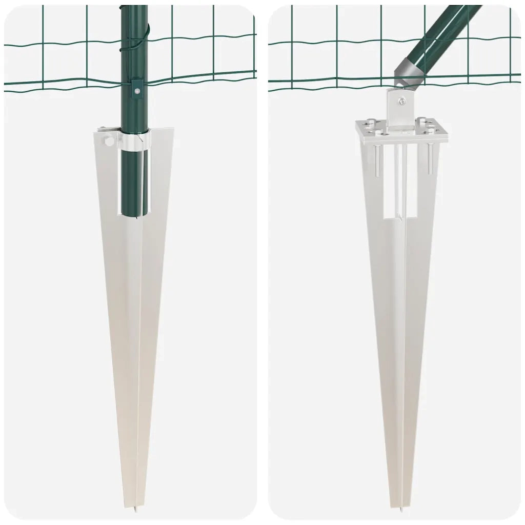 Recinzione con Posto Verde 0,6 x 50 m Acciaio e PVC 3350602