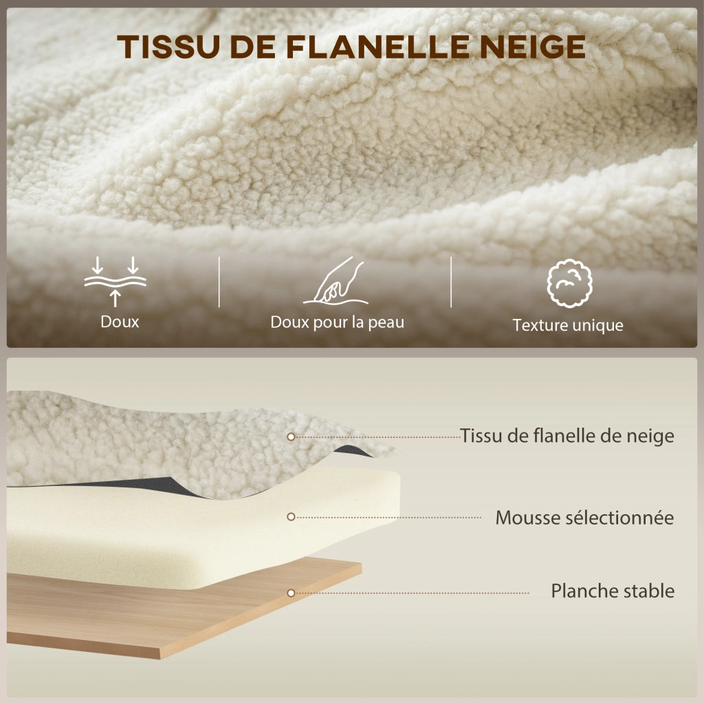 Poltrona a Dondolo Imbottita ¨C Minimal ¨C Crema