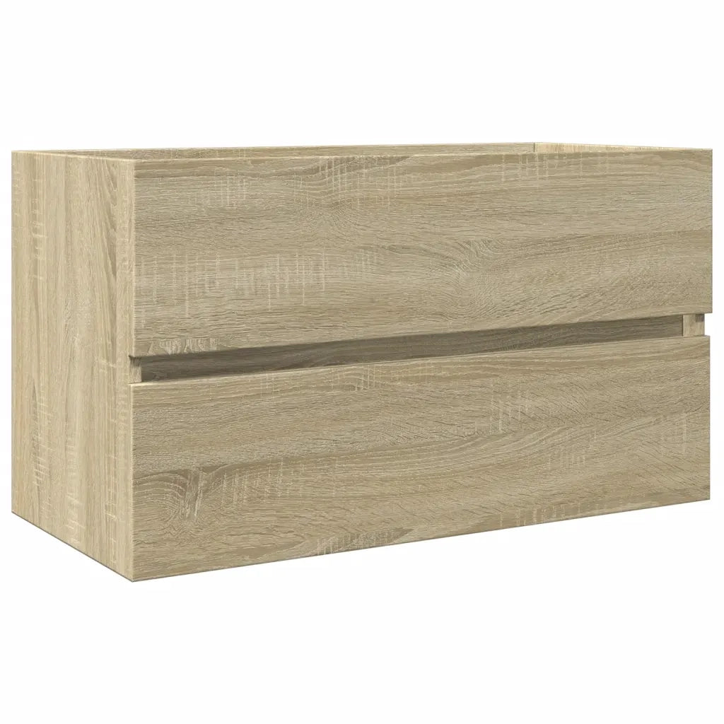Set Mobili da Bagno 2 pz in Ceramica e Legno Multistrato 3307659