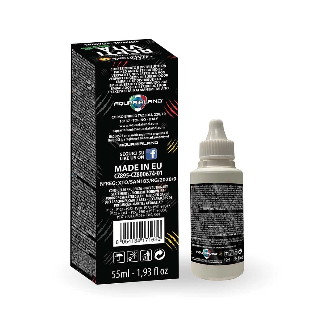Haquoss ReptiVita Plus 55ml - Vitamine per rettili e tartarughe