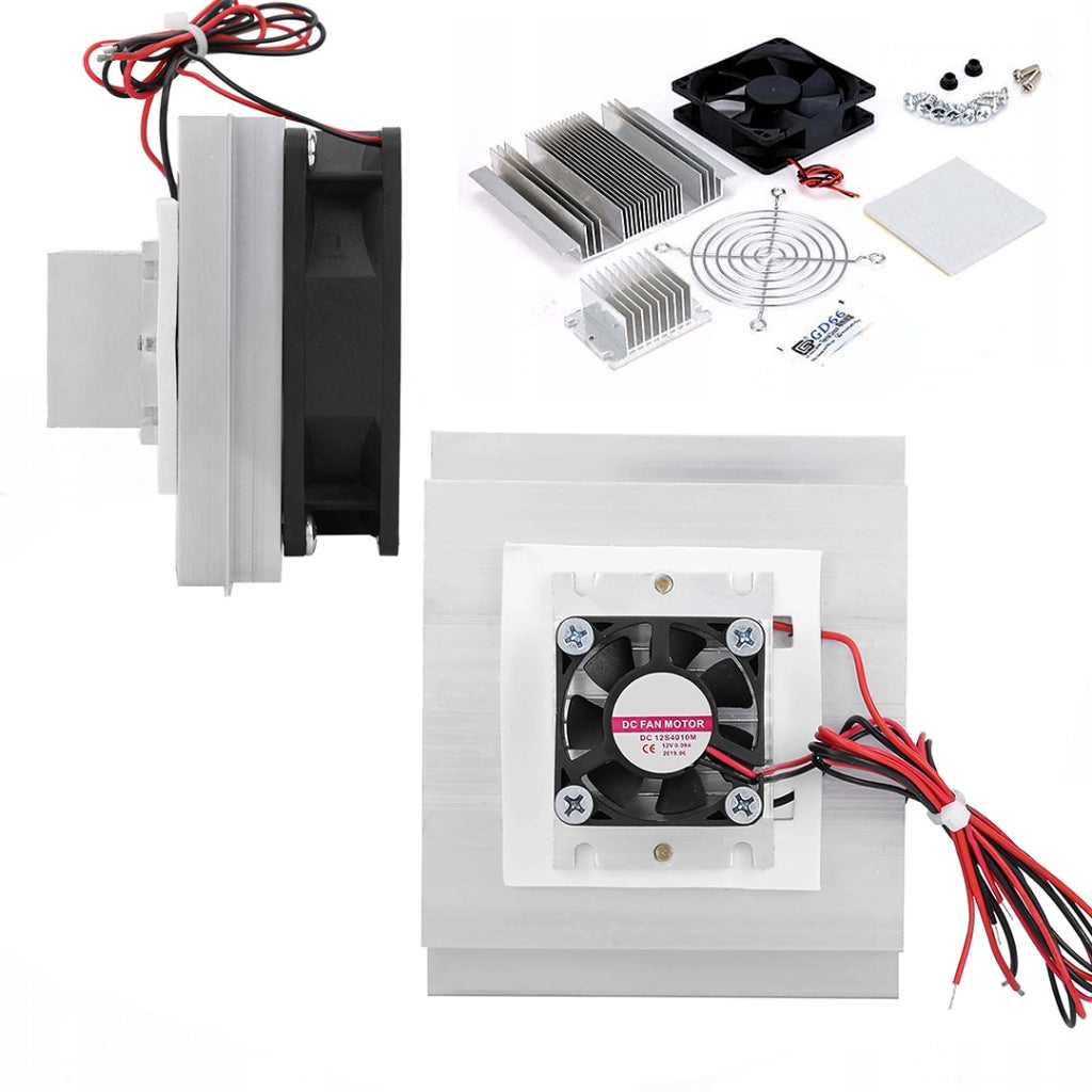 Set di Raffreddamento per Ogniwo Peltier 12715 – Radiatori e Ventilatore 80x80 mm | Dimensioni Compatte