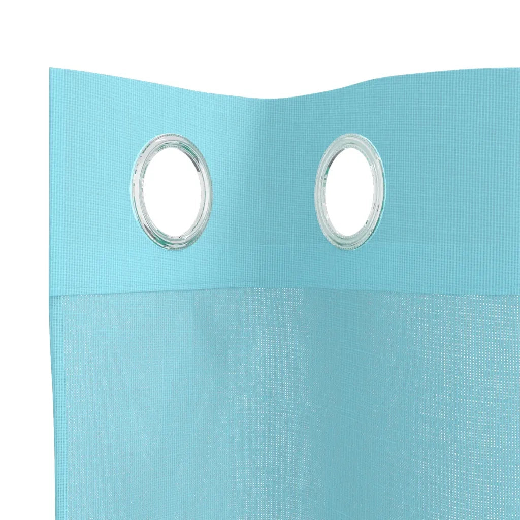 Tende in Voile con Occhielli 2 pz Turchese 4102146
