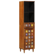 Mobile da bagno moderno con cassetto e ripiano 38 x 33 x 160 cm in legno di mango noce 02_0057805