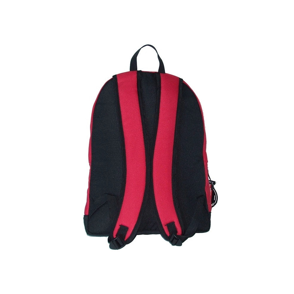 Trade Shop - Zaino Americano Scuola Tempo Libero In Tessuto Chiusura A Zip Colore Rosso -