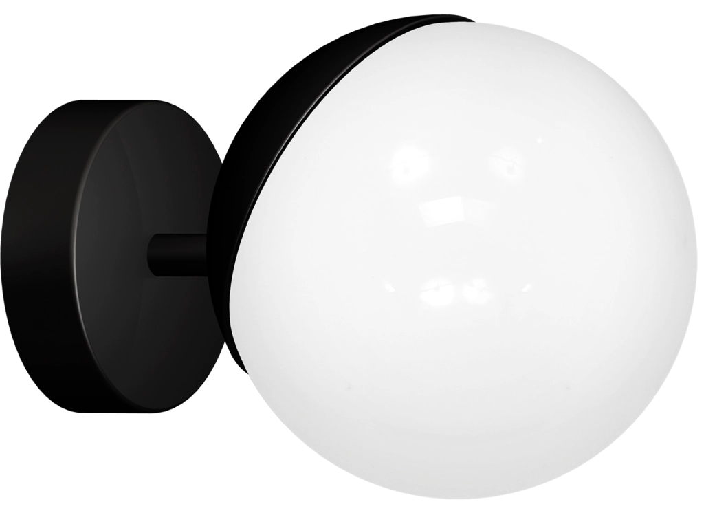 Applique da parete Sfera Milagro MLP8854 E14 40W nero