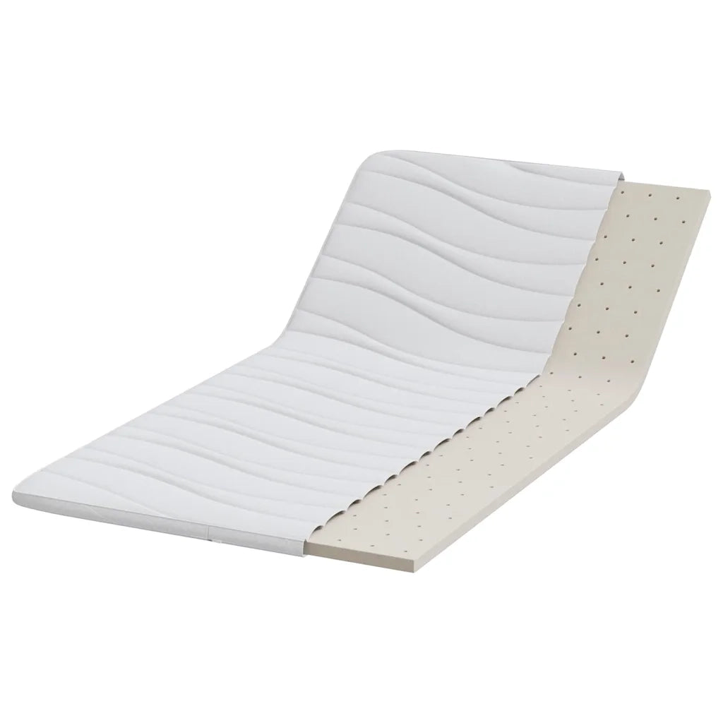 Topper per materasso Bianco 90 x 200 cm Tessuto a maglia 4106404