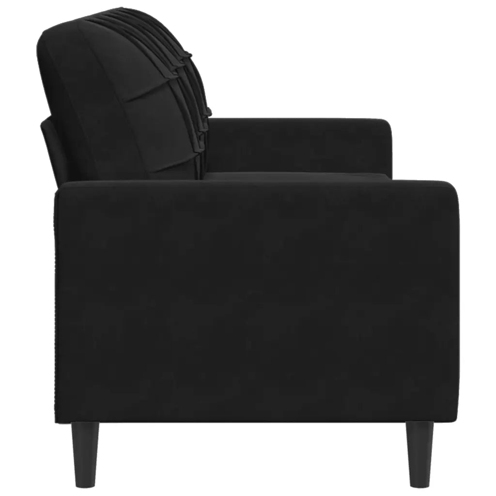 Divano a 3 Posti Nero 180 cm in Velluto 4007639