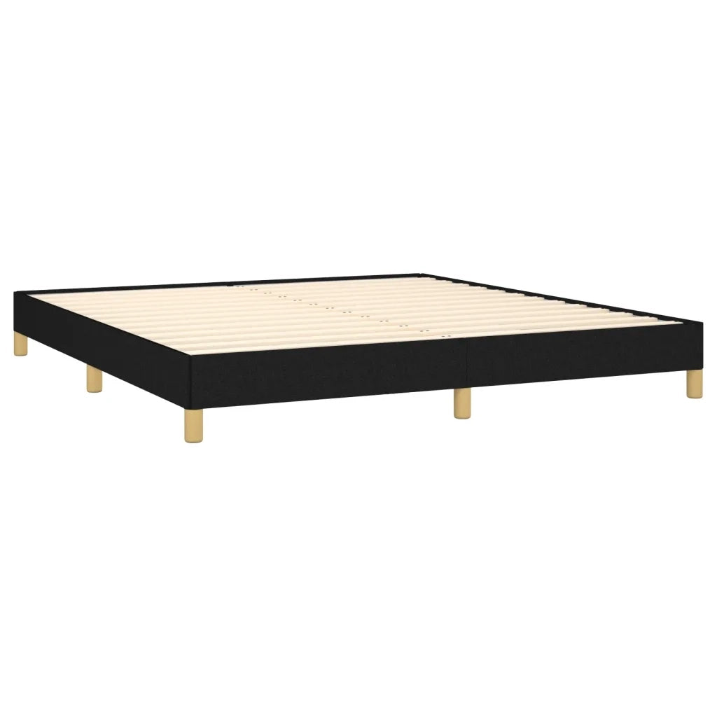Giroletto senza Materasso Nero 180x200 cm in Tessuto 346836