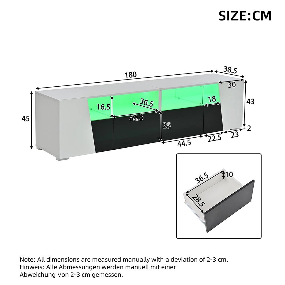 Set TV+console - Xylo - 180x38.5x45 cm LED