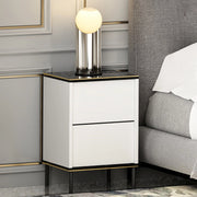 Vestone, Comodino un Ripiano, 40x35x60h cm Bianco