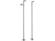 Coppia colonne vasca in ottone cromato